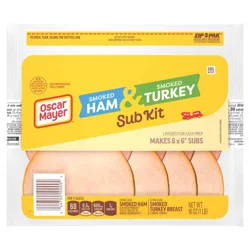 Oscar Mayer Sub Kit Ham & Turkey -16oz