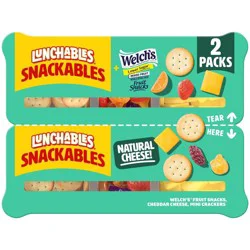 Lunchables Snackables Cheddar Cheese and Crackers with Welch's Fruit Snacks - 4.5oz