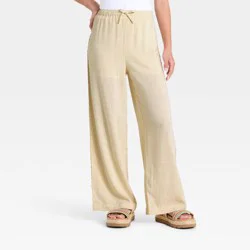 Girls' Crafted Beach Pant - art class™ Cream XL