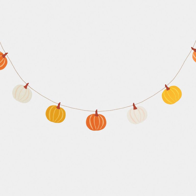 slide 1 of 3, Halloween Harvest Fall Pumpkin Garland - Hyde and EEK! Boutique™, 1 ct
