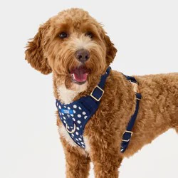 Hooray House Comfort Knit Harness - Navy Dot S