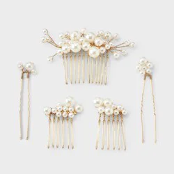 Pearl Hair Pins 6pk - A New Day™ Gold