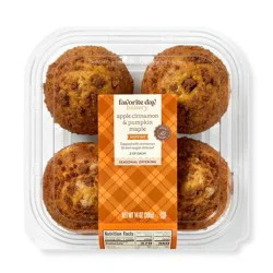 Harvest Variety Muffins - 14oz/4ct - Favorite Day™