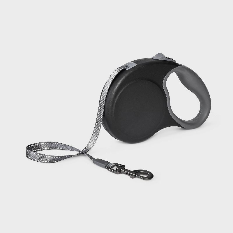 slide 1 of 3, Retractable Dog Leash - M - Gray - Boots & Barkley™, 1 ct
