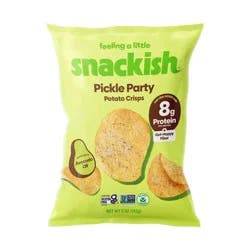 Snackish Pickle Party Potato Crisps - 5oz