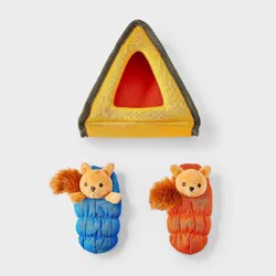 Camp Squirrely Dog Interactive Plush Toy Set - 3pk - Boots & Barkley™