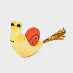 Snail Plush Cat Toy - Boots & Barkley™ Dark Mustard Yellow