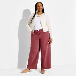 Women's Low-Rise Baggy Jeans - Wild Fable™ Grape Purple 17