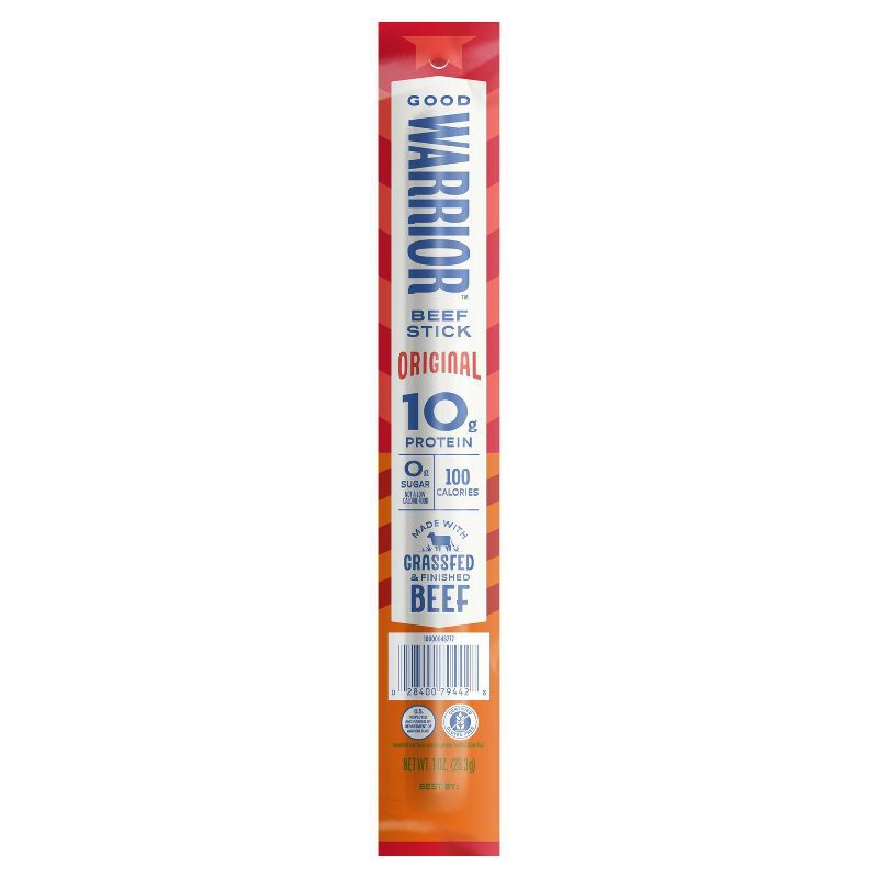 slide 1 of 6, Good Warrior Original Beef Meat Sticks - 1oz, 1 oz