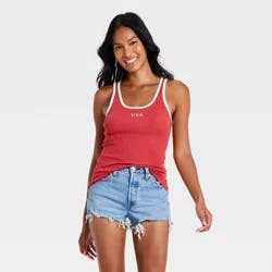 Women's Fitted Pullover Tank Top - Universal Thread™ Red M