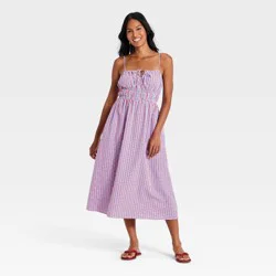 Women's Maxi Sundress - Universal Thread™ Multicolor Gingham L