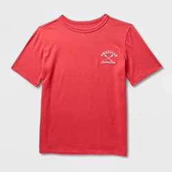 Kids' Short Sleeve 'American Summer Camp' Graphic T-Shirt - Cat & Jack™ Red XS