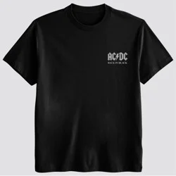 Men's AC/DC World Tour Short Sleeve Graphic T-Shirt - Black XL