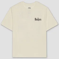 Men's The Beatles Abbey Road Short Sleeve Graphic T-Shirt - Ivory XXL