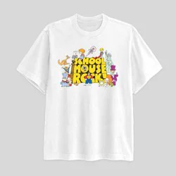 Disney Men's Schoolhouse Rock! Short Sleeve Graphic T-Shirt - White XXL