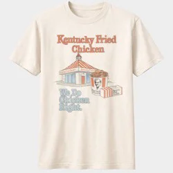 Men's Kentucky Fried Chicken Short Sleeve Graphic T-Shirt - Natural XXL