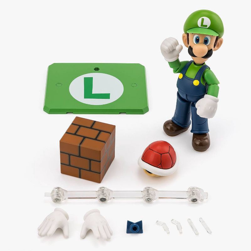 slide 1 of 5, S.H.Figuarts Luigi Action Figure, 1 ct