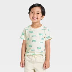 Toddler Boys' Short Sleeve Sardines Classic T-Shirt - Cat & Jack™ Off-White 5T