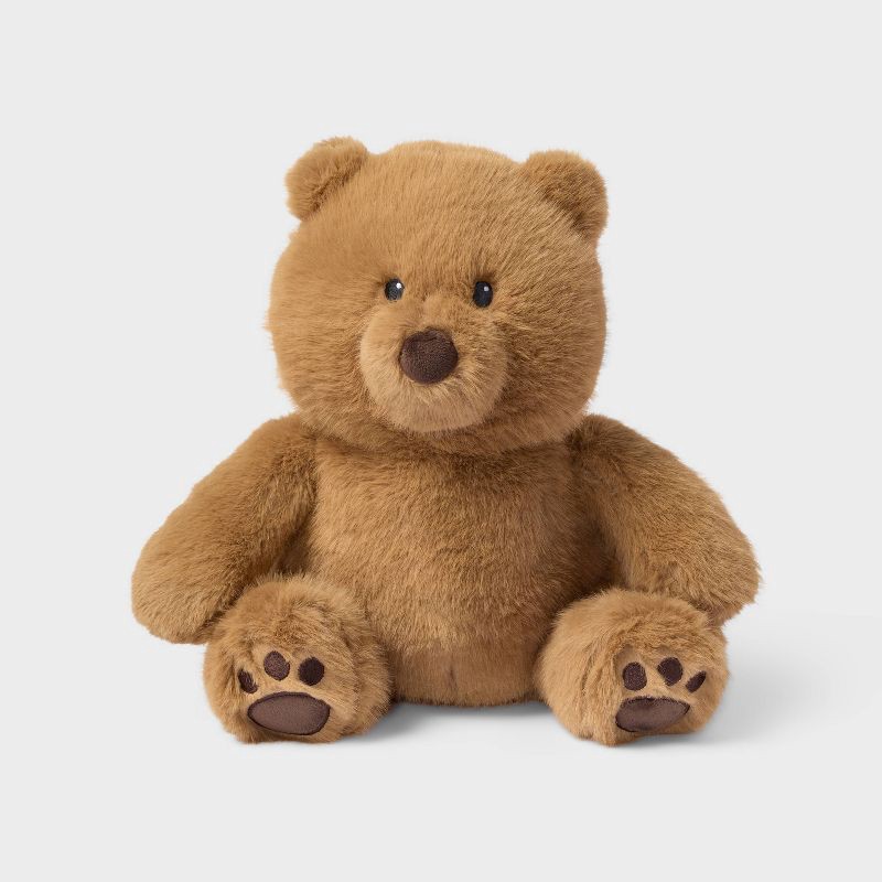slide 1 of 3, 11'' Bear Stuffed Animal - Gigglescape™, 11 in