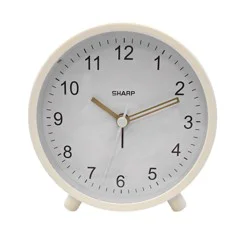 Sharp Table Alarm Clock White