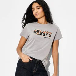 Women's Paul Frank Short Sleeve Graphic T-Shirt - Heather Gray XL