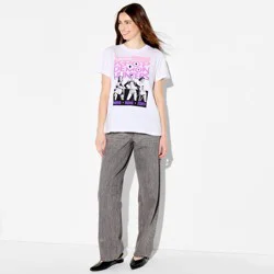 Women's Huntrix KPOP Demon Hunters Short Sleeve Graphic T-Shirt - White XXL