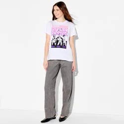 Women's Huntrix KPOP Demon Hunters Short Sleeve Graphic T-Shirt - White XXL