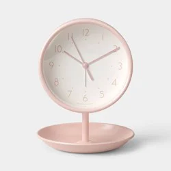 Trinket Tray Alarm Clock Pink - Room Essentials™