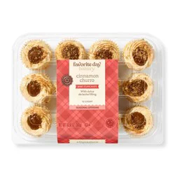 Harvest Cinnamon Churro Mini Cupcakes - 10.58oz/12ct - Favorite Day™