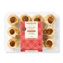 Harvest Cinnamon Churro Mini Cupcakes - 10.58oz/12ct - Favorite Day™