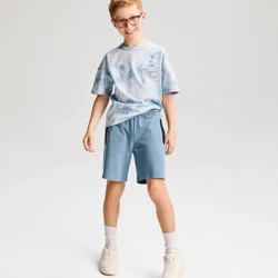 Boys' 'Below the Knee' Zipper Shorts - Cat & Jack™ Blue XL