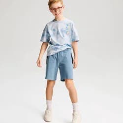 Boys' 'Below the Knee' Zipper Shorts - Cat & Jack™ Blue XL