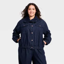 Women's Denim Jacket - A New Day™ Indigo Dark Wash XXL