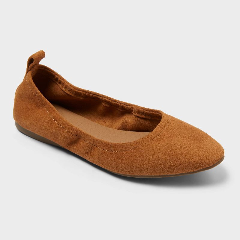 Women's Zaza Flats - Universal Thread™ Cognac 5 | Shipt