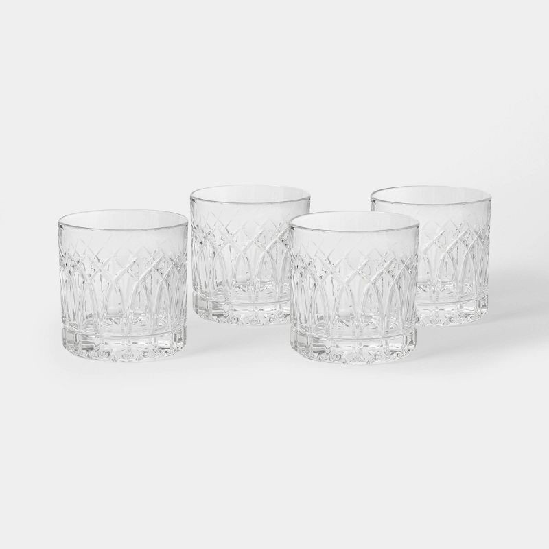 slide 1 of 3, 4pk 11.75oz Double Old-Fashioned Glasses - Threshold™, 4 ct; 11.75 oz