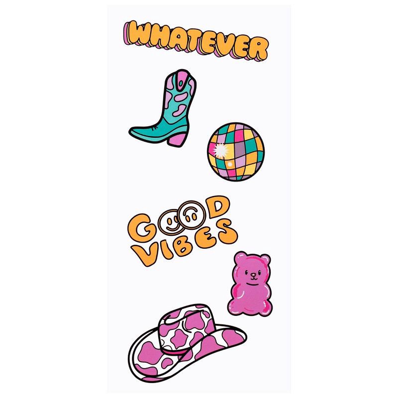 slide 1 of 4, CharCharms Sticker Pack Whatever Bottle Accessory, 1 ct