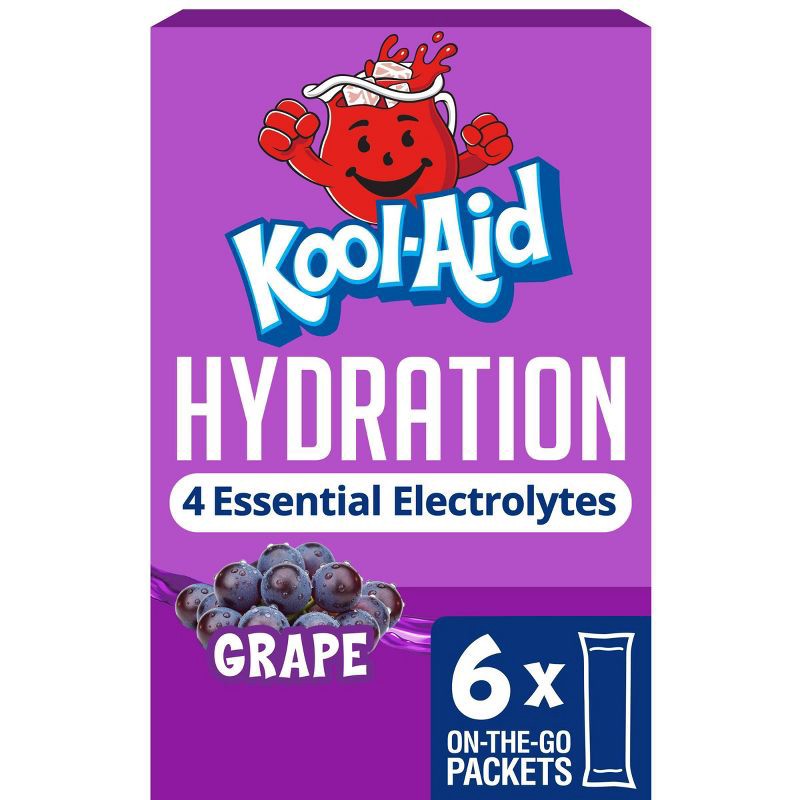 slide 1 of 9, Kool-Aid Hydrate OTG Grape - 1.32oz/12ct, 1.32 oz, 12 ct