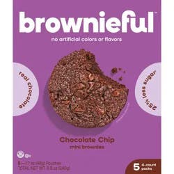 Bakeful Brownieful Double Chocolate Brownie Bites - 8.5oz/20ct