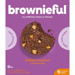 Bakeful Brownieful Sea Salt Caramel Brownie Bites - 8.5oz/20ct