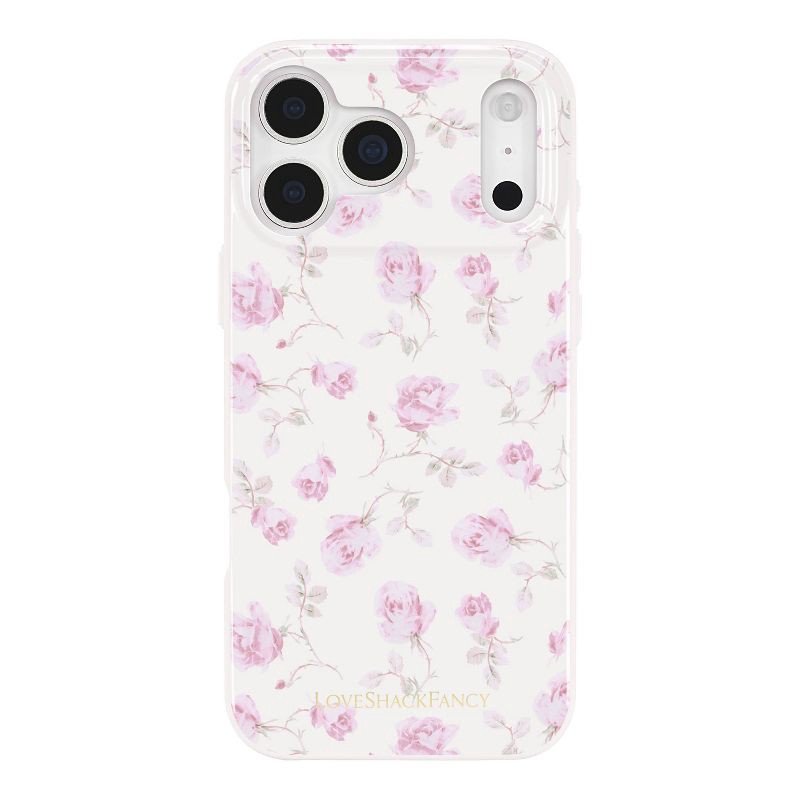 slide 1 of 9, LoveShackFancy x Target – Case-Mate Ribbon Rosa Flora iPhone 17 Pro Max Case with MagSafe Sterling Dusk, 1 ct