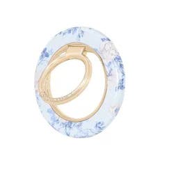 LoveShackFancy x Target – Case-Mate Everblooming Rosettes Printed Magnetic Ring Stand Whisper Blue