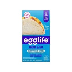 egglife Grab & Go Everything Bagel Bacon, Egg & Cheddar - 3oz