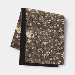 14x72" Cotton Reversible Vintage Floral Table Runner Black - Threshold™