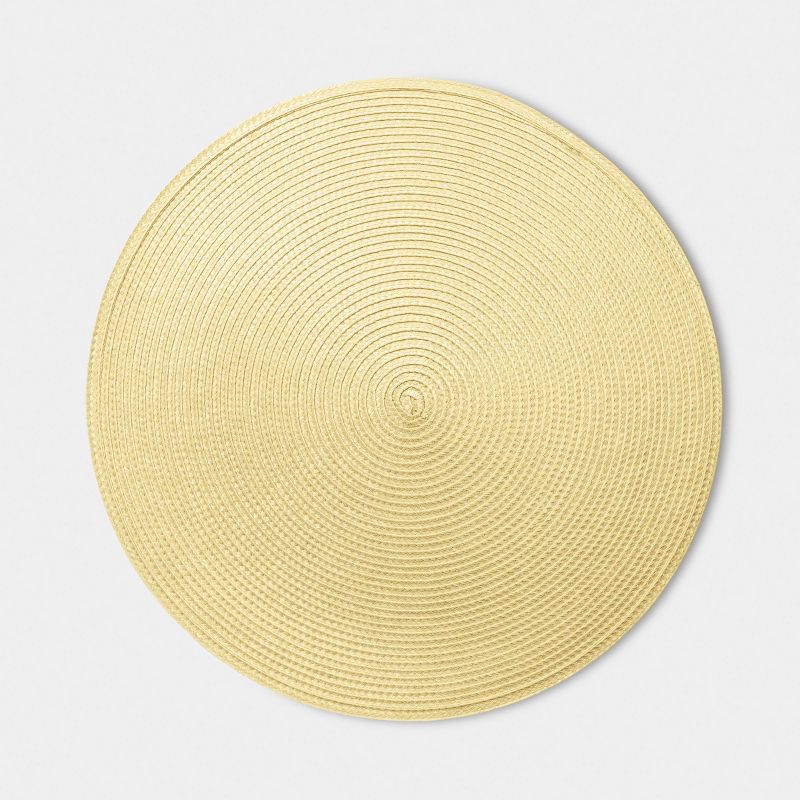 slide 1 of 5, Polyround Yellow Charger Yellow - Room Essentials™, 1 ct