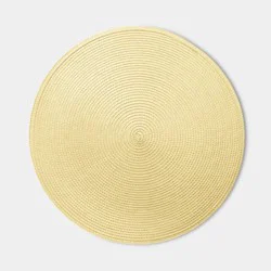 Polyround Yellow Charger Yellow - Room Essentials™