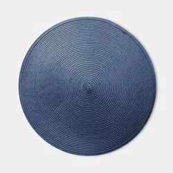 Polyround Blue Charger Navy - Room Essentials™