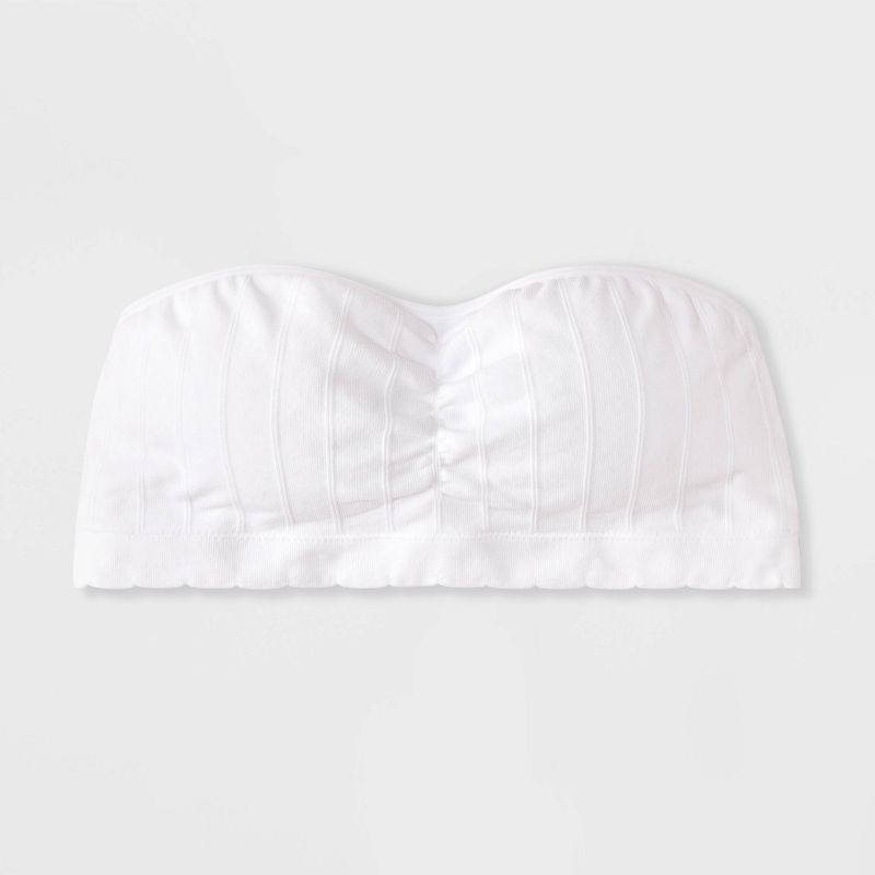 slide 1 of 3, Girls' Strapless Bandeau Bra - art class™ White XL, 1 ct