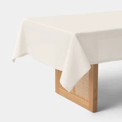 60x104" Linen Blend Tablecloth Ivory - Threshold™