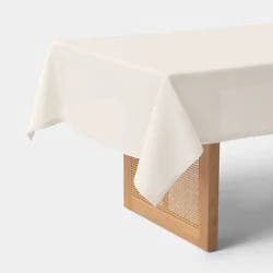 60x104" Linen Blend Tablecloth Ivory - Threshold™
