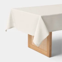 60x84" Linen Blend Tablecloth Ivory - Threshold™